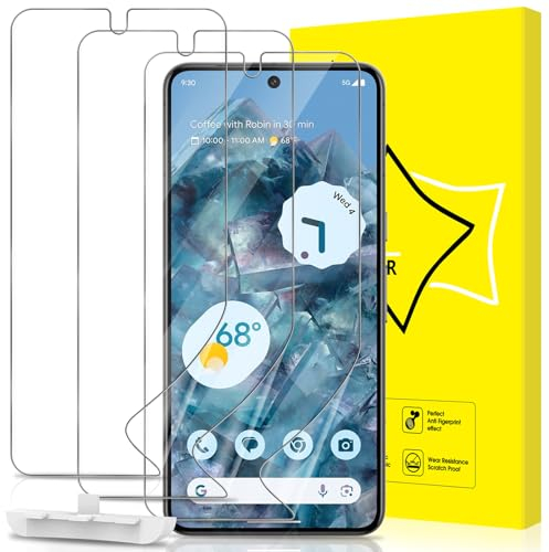 GiiYoon 3 Piezas Protector de Pantalla para Google Pixel 8 Pro 5G [No es de cristal], Película Protectora de Hidrogel Flexible de TPU, Curva 3D de Cobertura Completa, Fácil instalación, Sin Burbujas