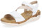 Remonte, R6860, Femme Nu-pied Blanc bi-matière - 39 EU