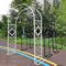 Schwer Rosenbogen Verzinkt Gartenbogen Gartenbogen Gartenlaube für Verschiedene Kletterpflanzen, Breit 180cm 200cm 220cm 240cm 260cm 280cm Wetterfest Und Freistehend ( Farbe : Braun , Größe : W180xH23