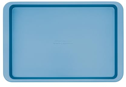 KitchenAid 9 x 13 in Nonstick Swiss Engineered Aluminized Steel Baking Sheet, Dishwasher Safe, Blue Velvet
