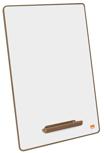 Nobo Mini-Whiteboard A4, Set mit 4 doppelseitigen kleinen Whiteboard-Tafeln, ideal für Schule, zu Hause und im Büro, als Notizboard, für Coaching & Training, 1915710