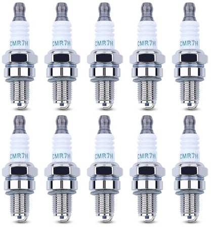 Haishine Candele CMR7H per Champion RZ7C NGK CMR7H per Husqvarna 506615101 544260901 Adatto a Husqvarna Stihl Tosaerba Motoseghe Soffiatori Tagliabordi (Confezione da 10)