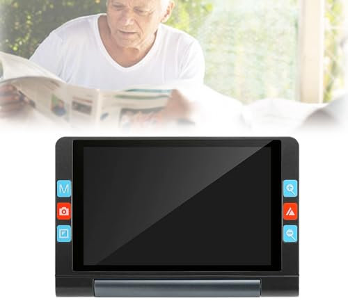 20x Portable Video Digital Magnifier, 8 inch auto focus Electronic Reading Aid, With USB&HDMI, With photo mode, built-in 16G memory card, 6400mAh Magnifying Glasses for Low Vision Person