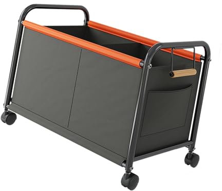 FytStycale Spielzeug-Organizer, Spielzeugtruhe mit Rollen, Spielzeugkorb, für Wohnzimmer, Wäsche, Camping, L Grau