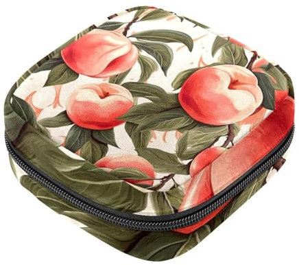 Peach-568 Set für die erste Periode für Mädchen, Tampon-Slipeinlagen, Menstruations-Geldbörse, Stilleinlagen-Halter mit Reißverschluss, hygienischer Serviettenbeutel-Organizer