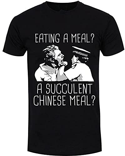 EWRdutAEAE Tshirt Eating A Meal A Succulent Chinese Meal Men's Black Black Black S