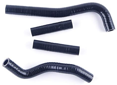 ASYXPCRH Kit tubo flessibile radiatore in silicone adatto per Hon da CRF150R CRF150 2007-2012 (nero)
