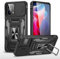JYNCHDZ for Motorola Moto E14 Case Moto G04 Case Moto G24 with Slide Camera Cover Ring Stand Military Grade Protection Hard PC Shell Soft TPU Bumper Cover, Black