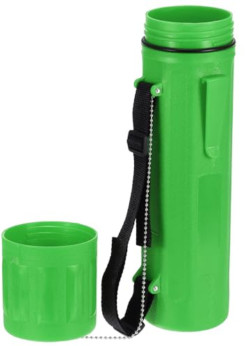sourcing map Welding Rod Storage Tube, 14 Inch Tungsten Electrode Holder Container Airproof Waterproof 4.5kg Capacity with Strap, Green