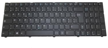 LWDOZMD Laptop-Tastatur für PEAQ PNB G2017-I7A2 mit Rahmen, Schwarz, USA, US/Frankreich, FR/Deutsch, GR(France FR)