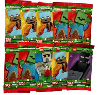 Lego Minecraft Serie 2 Blue Ocean Boom Bastic 10x Booster Packs - insgesamt 60 Karten Sammelkartenspiel TCG