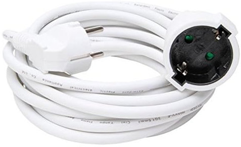 Kopp 143301011 Schutzkontaktverlängerung 5 m, weiß