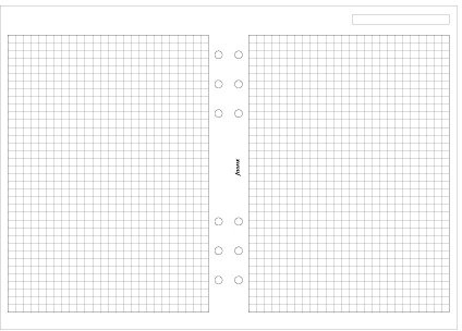 Filofax A5 Quadrille 1/5 Squares (B342905)