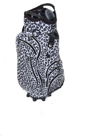 Golf36 Golfbag / Cartbag, Leopardenmuster (Leobag), schwarzweiß, Leoparden-Optik, 100-AB90LKEOBL