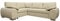 Sofas and More ENZO - CORNER SOFA BED WITH STORAGE - FAUX LEATHER - LEFT HAND SIDE ORIENTATION (CREAM)