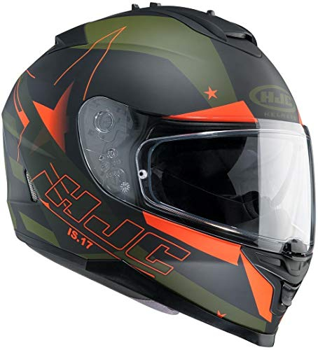 HJC Motorradhelm IS-17 Armada MC7F, Vert, Größe XS