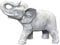 gartendekoparadies.de Imposanter Elefant, Steinfigur, H. 28 cm, 10 kg, Grau, frostsicher aus Steinguss für Außenbereich