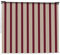 VERDELOOK Tenda da Sole Mykonos a Caduta con Catena, 2.5x2 m, Beige e Bordeaux