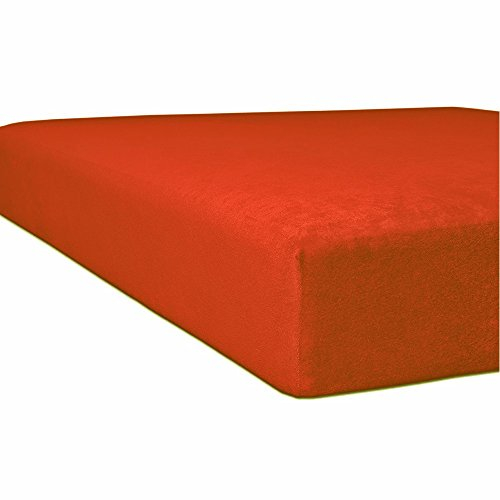 Kneer Flausch-Frottee Q10 Spannbetttuch, Farbe:77 - zimt;Größe:140x200 - 160x200 cm