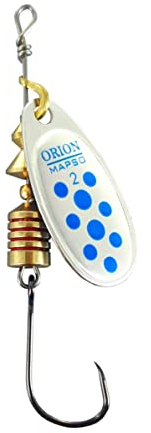 MAPSO - 5 Cucharillas de Pesca ORIÓN-2 PA 4,50 GMS. ANZ. Simple sin Muerte