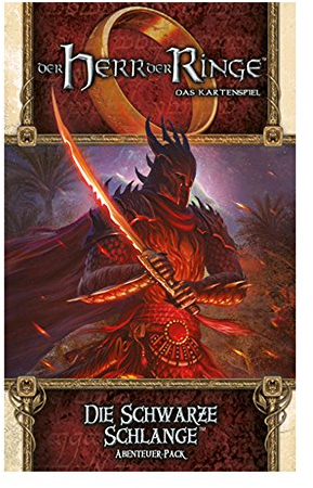 Asmodee | Fantasy Flight Games | Der Herr der Ringe: LCG – Die Schwarze Schlange | Erweiterung | Kartenspiel | Deckbau | 2 Spieler | Ab 14+ Jahren | 30+ Minuten | Deutsch