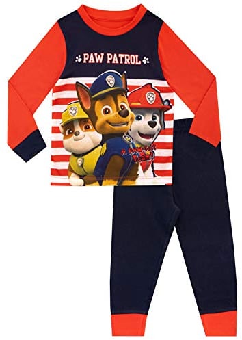 PAW PATROL Schlafanzug | Chase Marshall Rubble Pyjama Kinder | Langarm Schlafanzüge Für Jungen Mehrfarbig 110