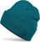 styleBREAKER Unisex Beanie Strickmütze Einfarbig, Feinstrick Mütze doppelt gestrickt, warme Winter Strickbeanie 04024029, Farbe:Petrol