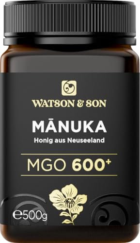 Watson & Son Manuka Honig MGO 600+ 500g | Premium Qualität aus Neuseeland