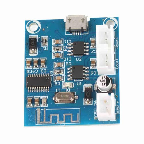 Hyuduo Bluetooth Amplifier Board Audio Amp Board Audio Receiver 4.2 Circuit Stereo Speaker Digital Module Dual Channel 5W + 5W Mini Amplifier Module