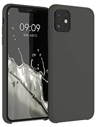 kwmobile Case Compatible with Apple iPhone 11 Case - TPU Silicone Phone Cover with Soft Finish - Olive Green