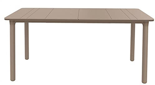 Resol Noa Mesa Rectangular Interior, Exterior 160x90 | jardín, terraza, balcón, Salon, Cocina, Comedor | diseño, Ligero, Multiusos | 4-6 Personas | Pie Arena - Tablero Arena