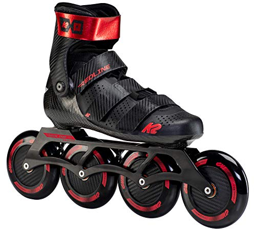 K2 Skates Unisex Inline Skates Redline 110, Black - red, 30F0195.1.1.090