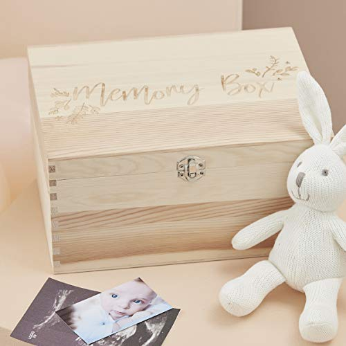 Ginger Ray Erinnerungsbox für Babyparty, aus Holz