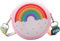 Porte Monnaie Silicone Sac à Main à bandoulière Arc-en-Ciel pour Petites Filles Porte-Monnaie en Silicone de Dessin animé,Nouveauté Cadeaux