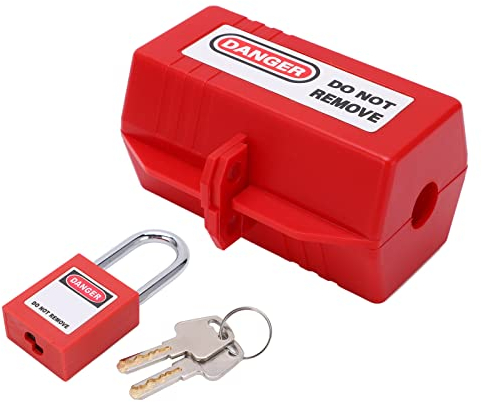 Verriegelungsvorrichtung für Steckdose stoßfest, Steckerschloss für Lockout Tagout Stromkabelverriegelung, großes elektrisches Steckerschloss, industrielles elektrisches Steckerverriegelungsgerät