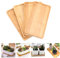 BUENTYA 4 PCS Plateau en Bambou Rectangulaire Soucoupes Bois de Rangement Plateau de Service en Bambou 17.5 * 8.8 * 1cm pour Fruits Steak, Nourriture, Pots, Plantes, Repas, Café, Pain(Rectangle)