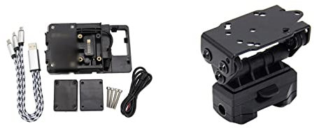 Etsuhiro Soporte Navegación para Motocicleta Soporte Placa Teléfono Adaptador Cargador USB para B&MW R 1200 GS R 1200GS para Adventure 2005-2017 (Color : 3)
