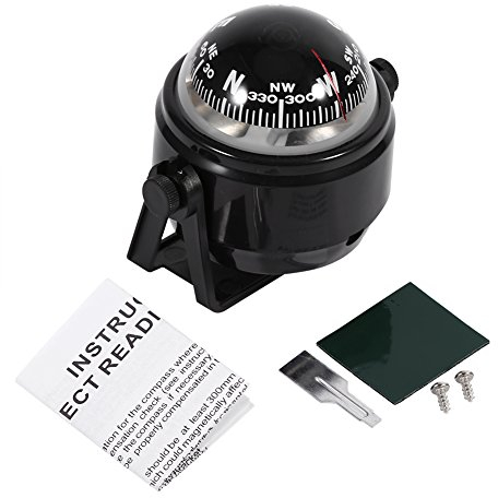 Joyzan Marine Kompass, Navigation Voyager Kompass Militär Digital Dashboard Auto Boot Bootskompass Sea Compass Wasserdicht Automotive Armaturenbrett Passt Caravan Truck LKW Wohnwagen Schiff Outdoor