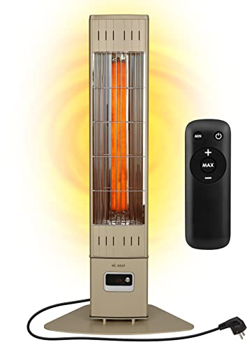 Mi-Heat Infrarot Standheizstrahler Terrassenheizer SIH-2300R, 2300 Watt, 4 Heizstufen, Fernbedienung, Vollmetallgehäuse, IP65 Outdoor