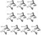 5Pcs Argento Stella BB Hairclips Carino Stella Barrettes Delle Donne Semplice Mini Metallo Accessori Snap Copricapo Gioielli Clip di Capelli