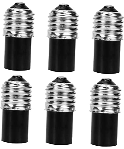 OSALADI 6 Stück E27 Auf E12 Lampenfassung Lampensockel-Adapter Glühbirnen-Adapter Glühbirnen-Adapter Sockel-Konverter E12-Glühbirnen Glühbirnen Für Kronleuchter E12-Fassung E27