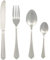Salter COMBO-8759 Richmond 48-Piece Cutlery Set - 18/10 Stainless Steel Flatware Set, Service for 12, Silverware Set Includes Knives, Forks, Tablespoons and Teaspoons, 50 Year Guarantee, Silver