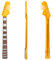 WUQIMUSC Ersatz Gitarre Hals ST Style, 22 Bünde, 24 Zoll, Palisander FB, Schraube auf (Gelbe Farbe auftragen)