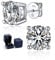 MomentWish Ohrringe Silber 925, 4 Karat/8 mm Moissanite Diamant Ohrringe Damen Echt Hypoallergene Stecker Schmuck Geschenk für Damen-4 Prong