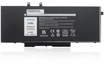 Oyomba 4GVMP Batterie pour Dell Latitude 5400 5510 Precision 3540 3550 Inspiron 7590 7591 7791 2-in-1 Series 9JRYT 09JRYT X77XY C5GV2 0C5GV2 04GVMP R8D7N
