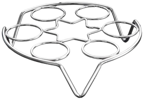 MUCKLILY Eierregal Aus Edelstahl Dampfgargestell Zum Dampfgaren Von Eiern Eierhalter Dampfkorb Aus Metall Multifunktion Rostfreier Stahl Küche Dampfer