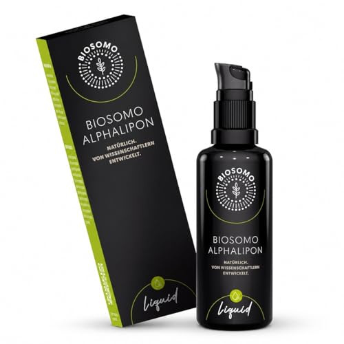 BIOSOMO liposomale Alpha-Liponsäure - hochdosierte Liponsäure aus natürlichen Rohstoffen - Alpha Lipoic Acid - Alpha Liponsäure hochdosiert von Wissenschaftlern entwickelt - 50ml