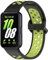 KUTEWEU DosTonos Correa Silicona para Samsung Galaxy Fit 3 SM-R390 Smartwatch, Correas de Repuesto de Ajustable de Deportivo Correa Suave para Samsung Galaxy Fit 3 Fitness Tracker (Negro Verde)