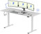 FLEXISPOT Escritorio de Pie con Tablero (Blanco,200×80cm), Standing Desk, Escritorio Elevable Eléctrico Ordenador Mesa Gaming Ajustable en Altura con Memoria de Altura Automática Inteligente