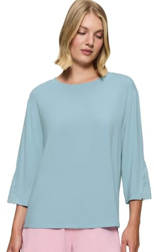 Triumph Aura Spotlight Top, Hemd Damen, Blau (Silver Blue), 36